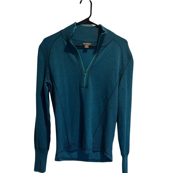 Eddie Bauer Sweaters - Eddie Bauer Quarter Zip Pullover Womens Size Large Teal